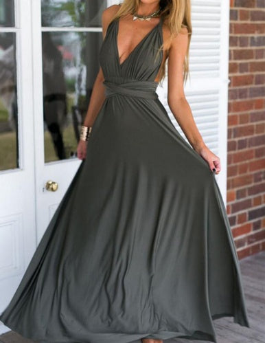 Vestido longo feminino sexy