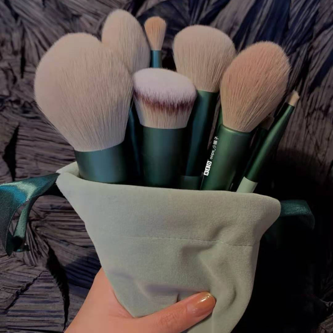 Kit de 13 pincéis para maquiagem completa