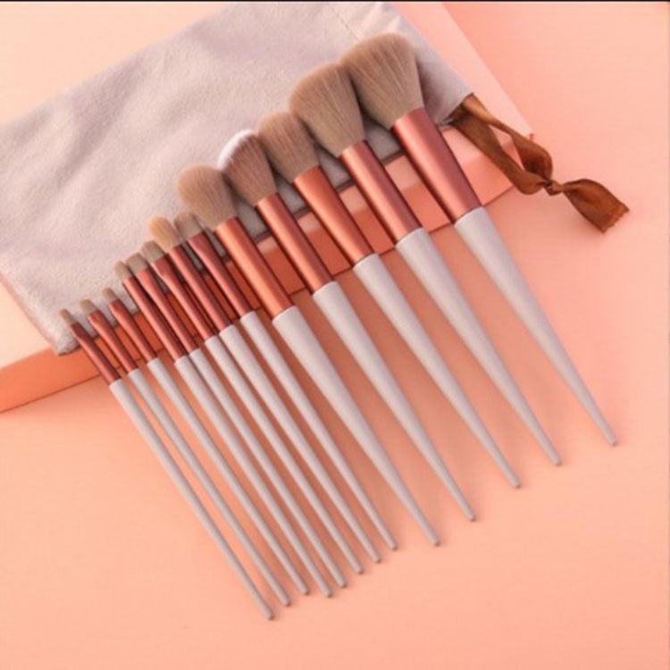 Kit de 13 pincéis para maquiagem completa