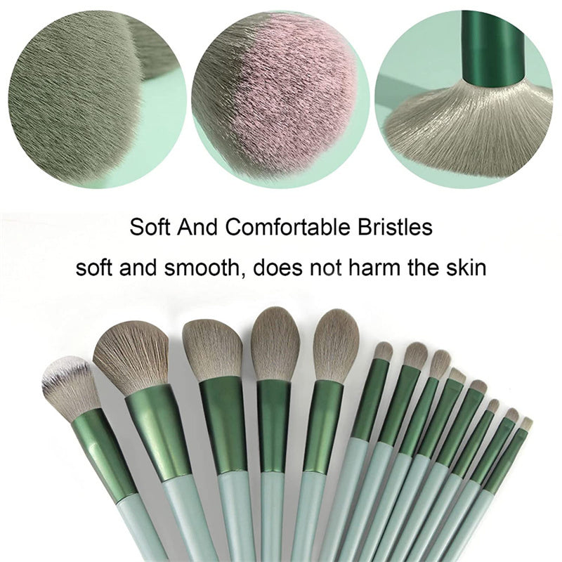 Kit de 13 pincéis para maquiagem completa