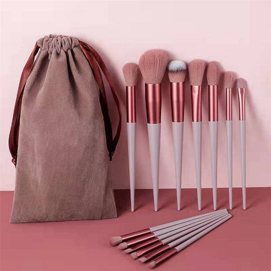 Kit de 13 pincéis para maquiagem completa
